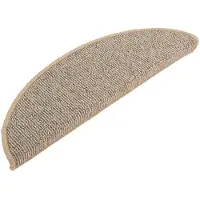 vidaXL Trapmatten 15 st 56x17x3 cm Bruin Halfrond
