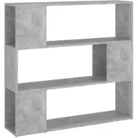 vidaXL Boekenkast/kamerscherm 100x24x94 cm betongrijs
