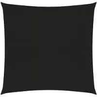 vidaXL Zonnezeil 160 g/m² 7x7 m HDPE zwart