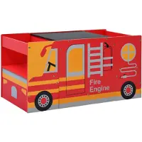 vidaXL 3-delige kinderset, ontwerp brandweerauto, hout