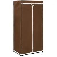 vidaXL Kledingkast 75x50x160 cm bruin
