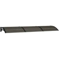 vidaXL Deurluifel 300x75 cm polycarbonaat zwart