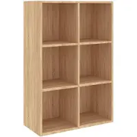 vidaXL Boekenkast/dressoir 66x30x98 cm bewerkt hout sonoma eikenkleur