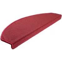 vidaXL Trapmatten 15 st 65x24x4 cm Röd Halfrond Groot
