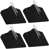 vidaXL 100-delige Kledinghangerset anti-slip fluweel zwart