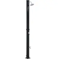 vidaXL Zonnedu douche, zwart, 220 cm, 20 liter