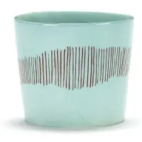 Serax - Ottolenghi Feast - Espressokop - Azurblauw/Rood - 7 Ø - H 6cm - 15cl - 4 stuks