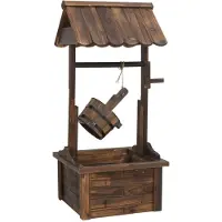 vidaXL Wensfontein met pomp 57x50x112 cm massief vurenhout