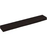 vidaXL Wandschap 60x10x4 cm behandeld massief eikenhout donkerbruin