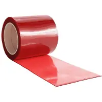 vidaXL Deurgordijn 200x1,6 mm 10 m PVC rood