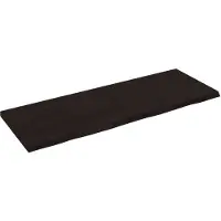 vidaXL Wandschap behandeld massief eikenhout donkerbruin