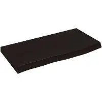 vidaXL Wandschap 60x30x(2-4)cm behandeld massief eikenhout donkerbruin