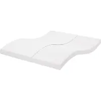 vidaXL Schuimmatras 7 zones hardheid 20 ILD 180x200 cm wit