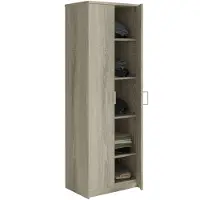 Interiax Opbergkast - Kledingkast 'Amelie' 2 deuren en 4 legplanken Sonoma (180x60x40cm)