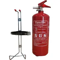 Flameline Poederblusser 3 kilo - poeder brandblusser - brandklasse ABC - Incl. wandbeugel en keuringssticker