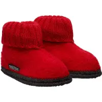 Bergstein Cozy pantoffel Rood Jongens/Meisjes Wol Effen - maat 32