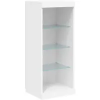 vidaXL Dressoir met LED-verlichting 41x37x100 cm wit