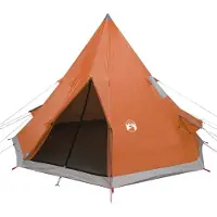 vidaXL Tipitent 4-persoons waterdicht oranje