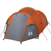 vidaXL Tunneltent 2-persoons waterdicht oranje
