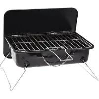 Gardalux Houtskool BBQ | | 35 x 25.5 x 10 cm (Zwart, Met handvat)