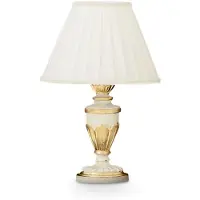 Ideal Lux Firenze TL1 Small, Goud, Wit, Metaal, Slaapkamer, Woonkamer, Kantoor, Werkkamer, IP20, E27, 1 lamp