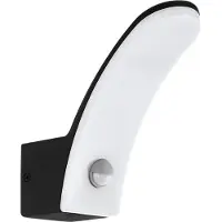 Eglo 98149 Fiumicino Wandlamp Sensor Aluminium Zwart/Kunststof Wit - 11,5W/1200LM/3000K