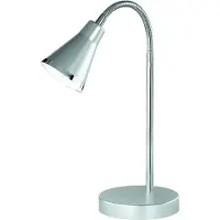 TRIO REALITY ARRAS - Tafellamp - Bureaulamp - Titanium - incl. 1x SMD 4W - Snoerschakelaar - Flexibel