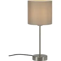 Briloner Tafel lamp, LEUCHTEN FABRIC, 25 W, IP20, taupe, metaal/stof, exclusief 1x E14 fitting, Ø 16 cm