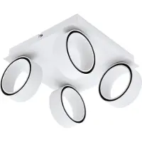 Eglo 39587 Albariza Spot Aluminium/Staal Wit/Chroom - 18,4W/2320LM/3000K