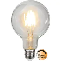 Star Trading G95 bol - E27 - 4.7W - Extra Warm Wit - 2700K - Dimbaar - Filament - Helder