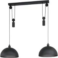 Eglo Hanglamp Winkworth, dimbaar, zwart, Woon-/ Eetkamer, metaal, hanglamp