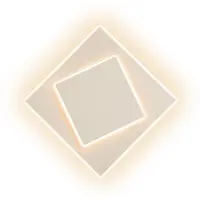 Mantra-Iluminacion LED-wandlamp Dakla, wit / opaal, Woon-/ Eetkamer, Kunststof, Modern, LED wandlamp