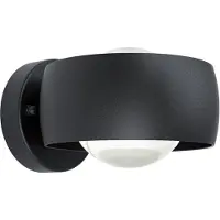 Eglo 98706 Treviolo 1 Wandlamp Aluminium Zwart/Kunststof Wit - 4,4W/460LM/3000K