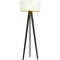 Emibig Vloerlamp 1xE27 60W ASTON LP1 WIT/GOUD 1147/LP1