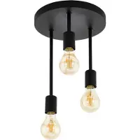 Eglo Wilmcote Plafondlamp - E27 - Ø 28 cm - Zwart