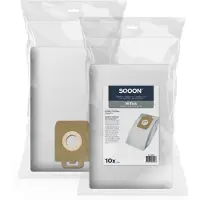 SQOON Stofzuigerzakken Geschikt voor Nilfisk Power- & Select-series - Vervangt 128389187 / 107407639 - 10 Stuks