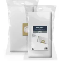 SQOON Stofzuigerzakken Geschikt voor Soteco 07882 - High Filtration - 5 Stuks
