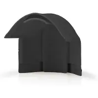 Nedis Kabelgoot hoek | | 12 mm kabel (PVC, Zwart)