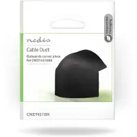 Nedis Kabelgoot hoek | | 16 mm kabel (PVC, Zwart)