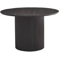 Interiax Eettafel 'Rayan' 120 cm Rond Decor Donkerbruin