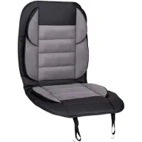 Dunlop Autostoelhoes - Universeel - Met Zijvakje - Schuimvulling voor Comfort - Luxe Vegan Leer Suède - Grijs