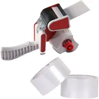Benson Tape dispenser/houder - kunststof - incl. 2 rollen verpakkingstape - Tape (klussen)