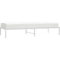 vidaXL Bedframe metaal wit 80x200 cm