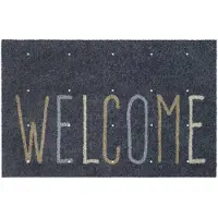 MD-ENTREE Schoonloopmat Outdoor Scrape Welcome grijs 50x75 cm