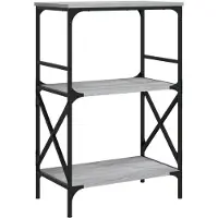 vidaXL Boekenkast 4-laags 59x35x90,5 cm bewerkt hout grijs sonoma