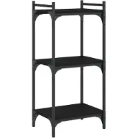 vidaXL Boekenkast 3-laags 40x30x86 cm bewerkt hout zwart