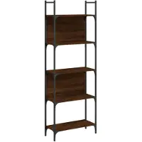 vidaXL Boekenkast 5-laags 60,5x24x166,5 cm bewerkt hout bruineiken