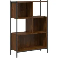 vidaXL Boekenkast 72x28x109 cm bewerkt hout bruin eikenkleur