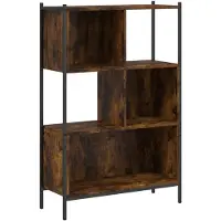 vidaXL Boekenkast 72x28x109 cm bewerkt hout gerookt eikenkleurig