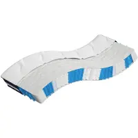 vidaXL Pocketveringmatras middelhard-hard 70x200 cm